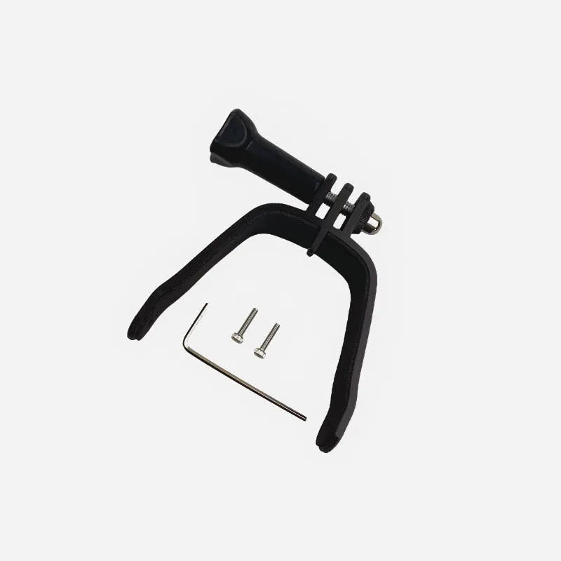 3D printed action camera expansion bracket with soft sponge contact surface for FPV drone mounting