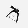 3D printed action camera expansion bracket with soft sponge contact surface for FPV drone mounting