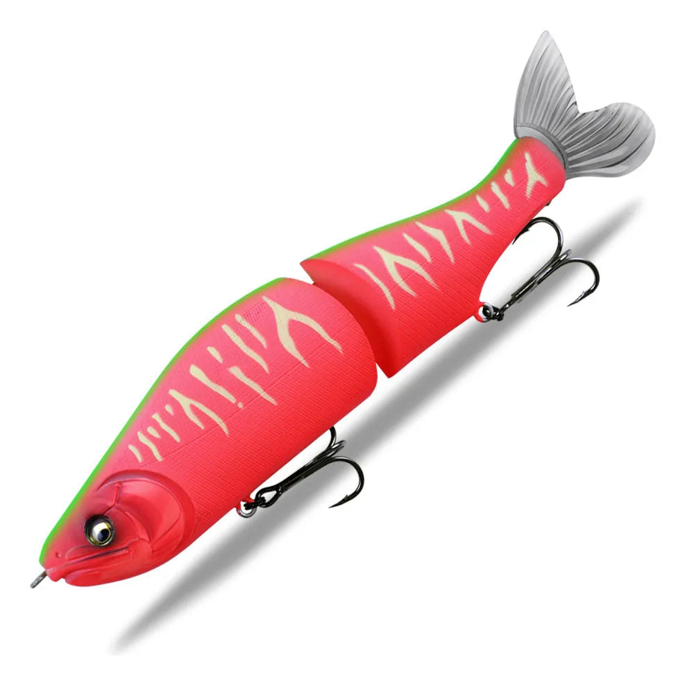 185mm soft plastic bass fishing lure in a selection of colours, designed for tossing and swimming retrieves.