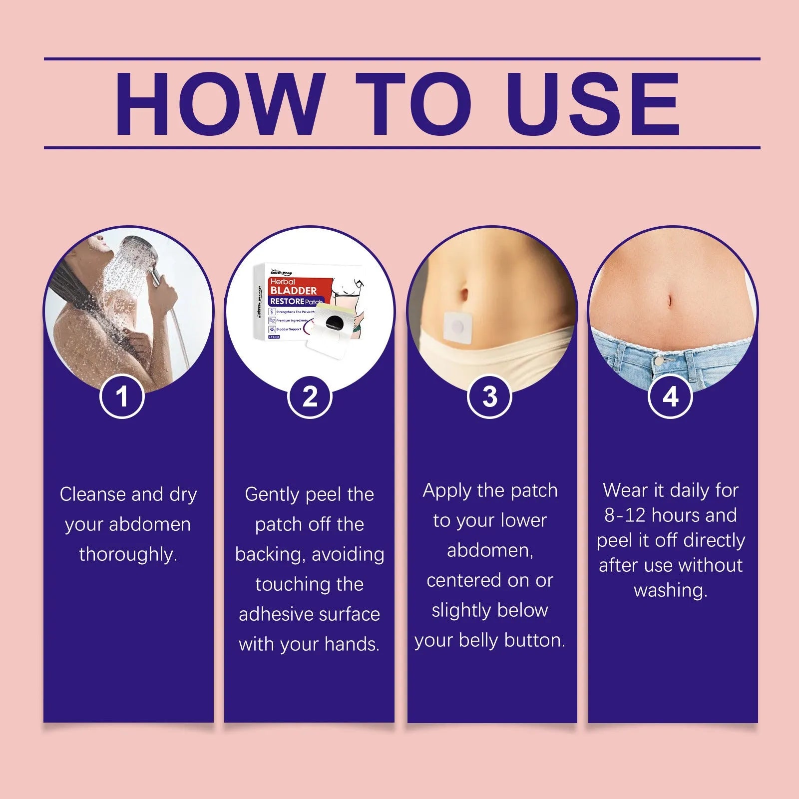 Pack of six herbal repair patches with mugwort root and centella asiatica active ingredients
