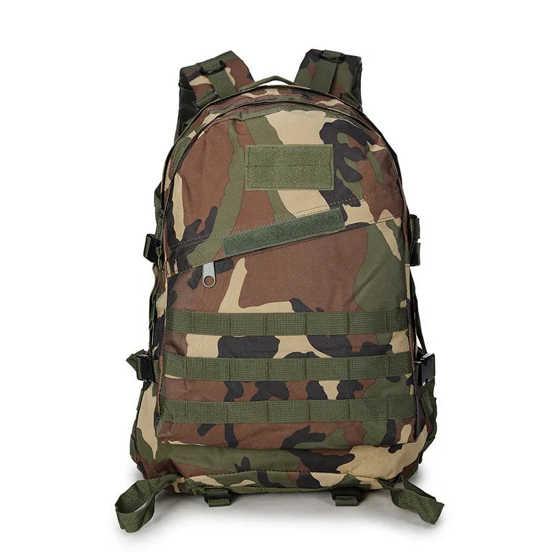 Camouflage tactical backpack made of waterproof Oxford cloth with double shoulder straps, 34x15x48cm, outdoor use