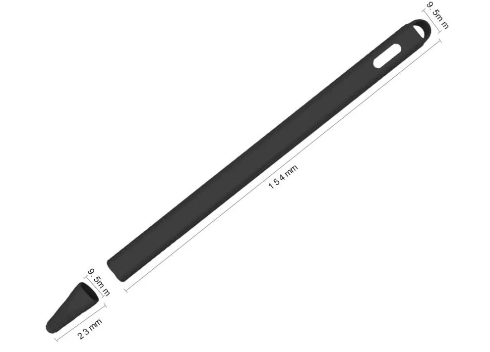 Silicone touch pen set with protective cover for Apple Pencil 2 in peppermint green colour
