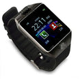 DZ09 smart watch phone with 1.56 inch TFT display and stainless steel finish, GSM four-band calling