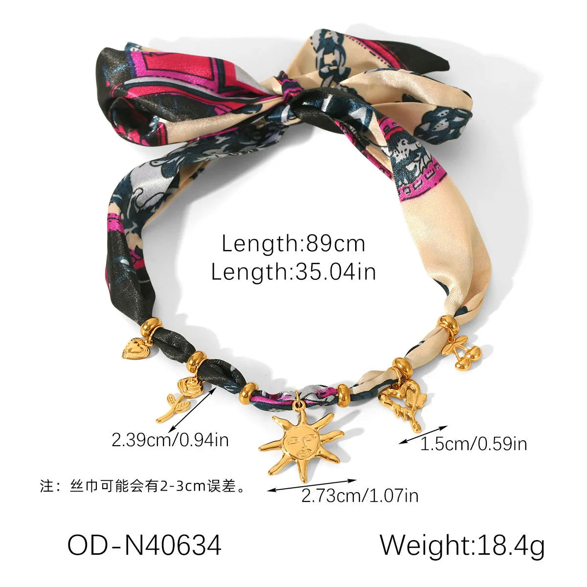 Children's stainless steel sunflower necklace and bracelet set in ins style on a light background