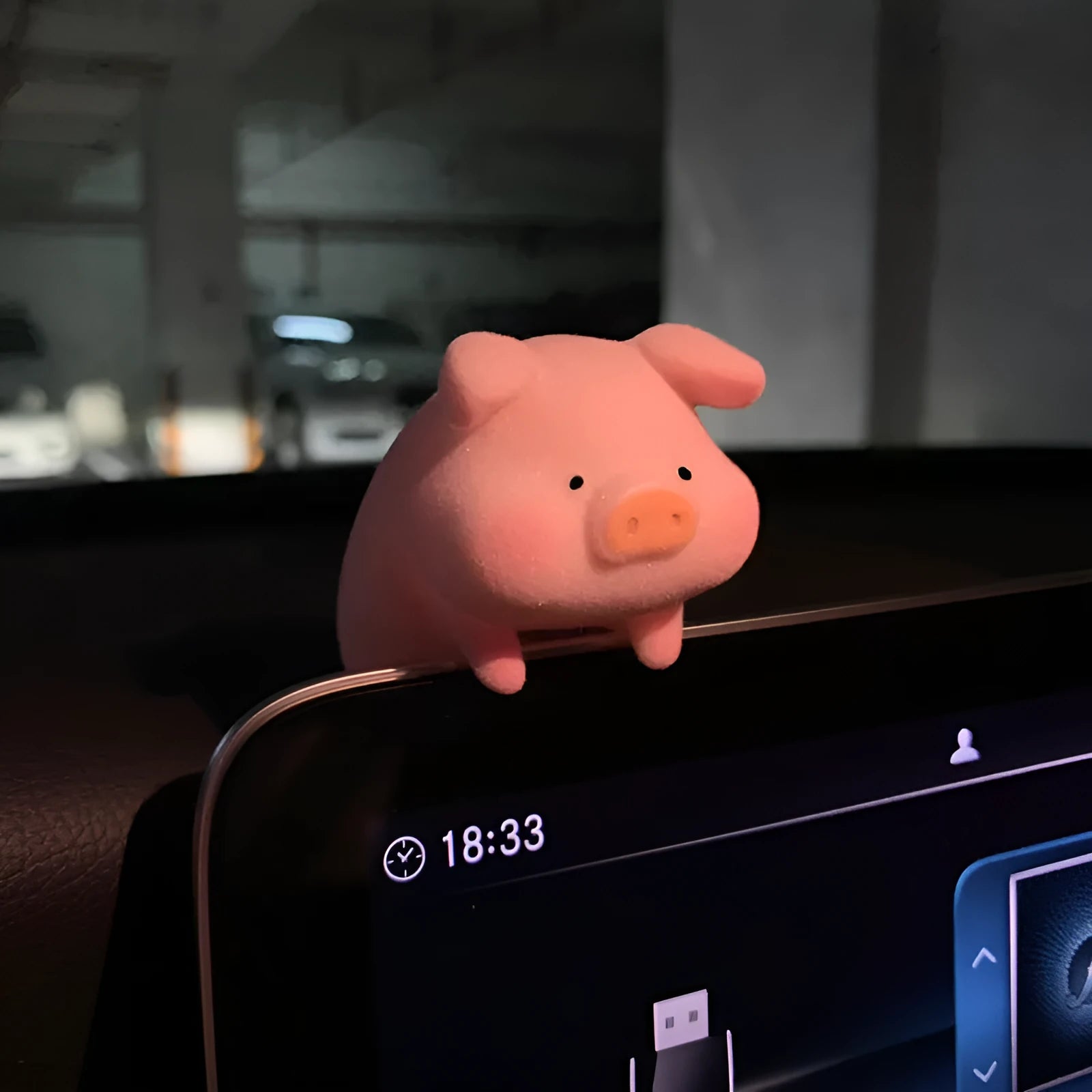 Cartoon pig resin car dashboard decoration ornament in various style options