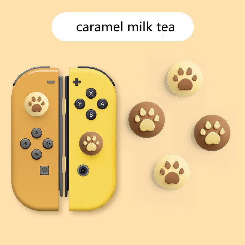 Four silicone rocker caps for Nintendo Switch Lite Joycon controllers with cat claw texture