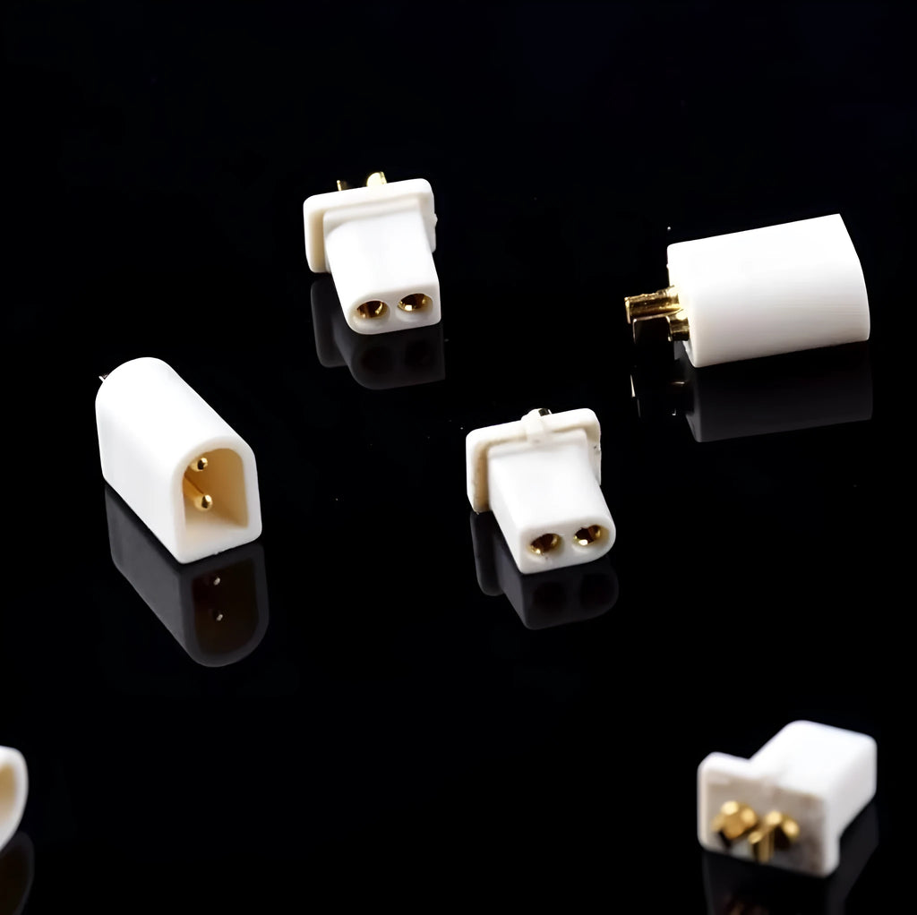 Plastic male and female terminal head connectors for 1s lithium battery crossing machine, 10 pieces pack