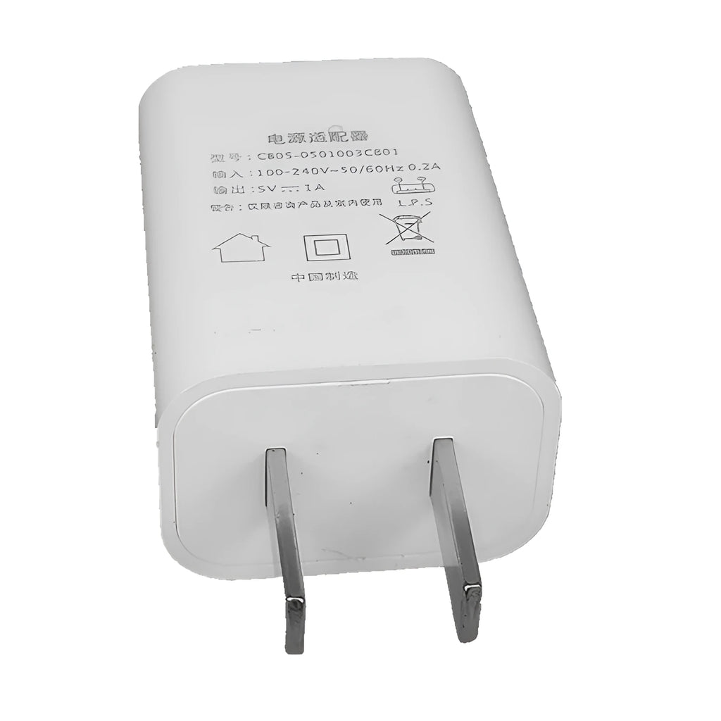 Thin 5V1A USB charger for M1/S devices with international voltage compatibility