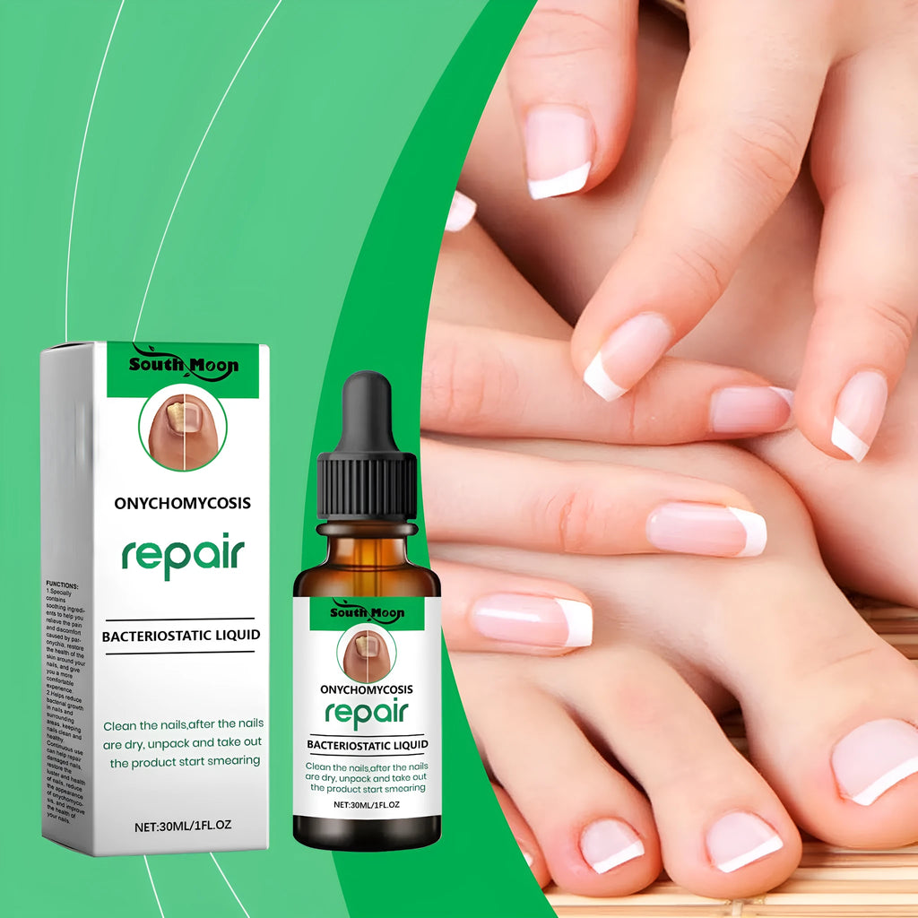 30ml nail care solution bottle with applicator for gentle daily nail cleaning