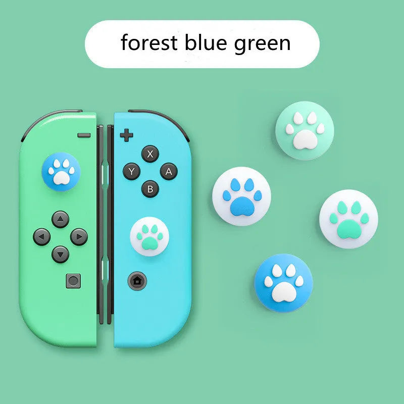 Four silicone rocker caps for Nintendo Switch Lite Joycon controllers with cat claw texture