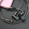 846 in-ear metal earphones with titanium grey metal housing and detachable TPE cable