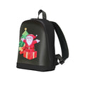Waterproof leisure backpack with LED display, anti-theft pocket, 26x11x30cm, PU material, breathable polyester lining