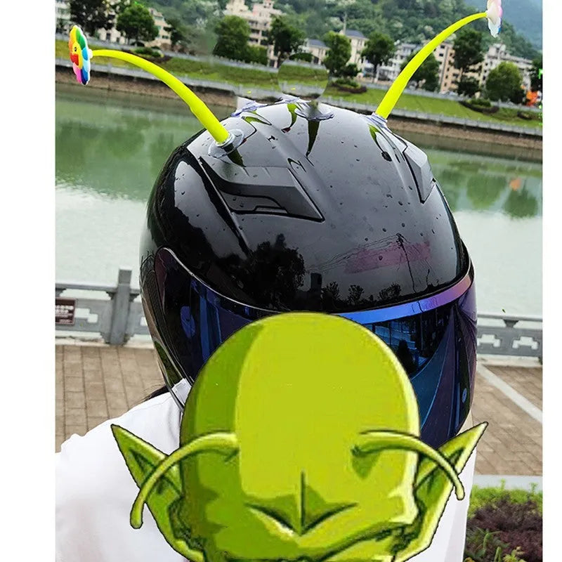 Silicone sunflower helmet decoration with suction cup base