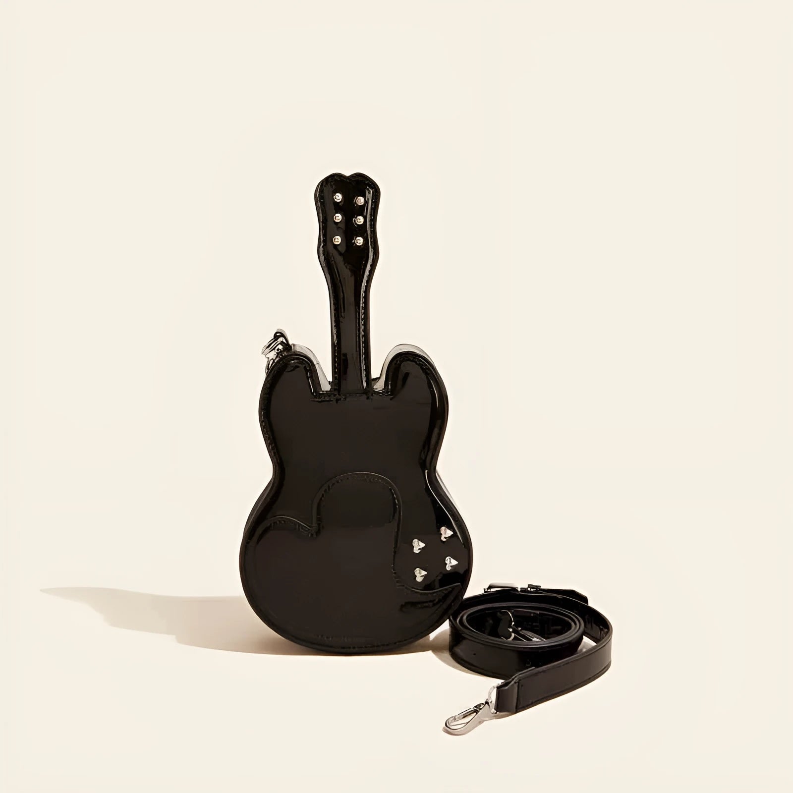 Guitar creative arts design PU leather crossbody shoulder bag in multiple colours