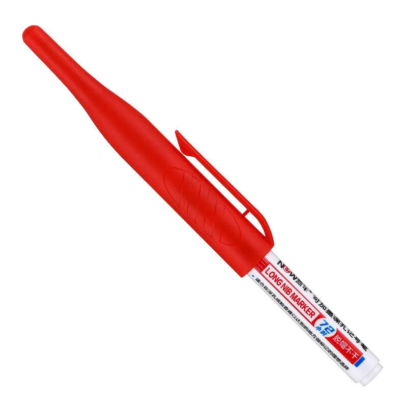 Oil-based quick-drying woodworking marker pen in four colour options showing 15.2 cm length