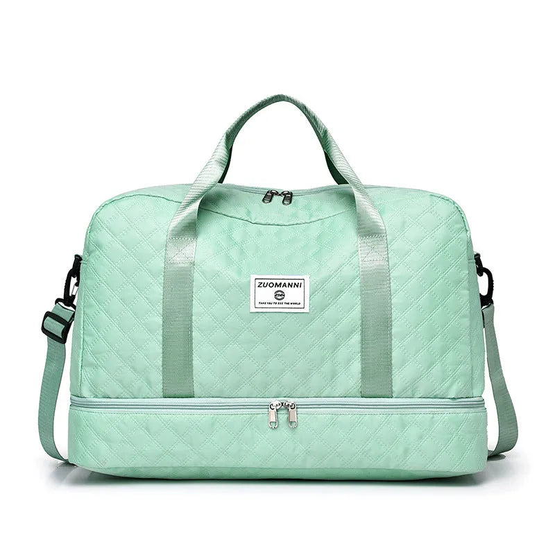 Oxford cloth buggy travel bag with 36-55 litre capacity in solid colour options