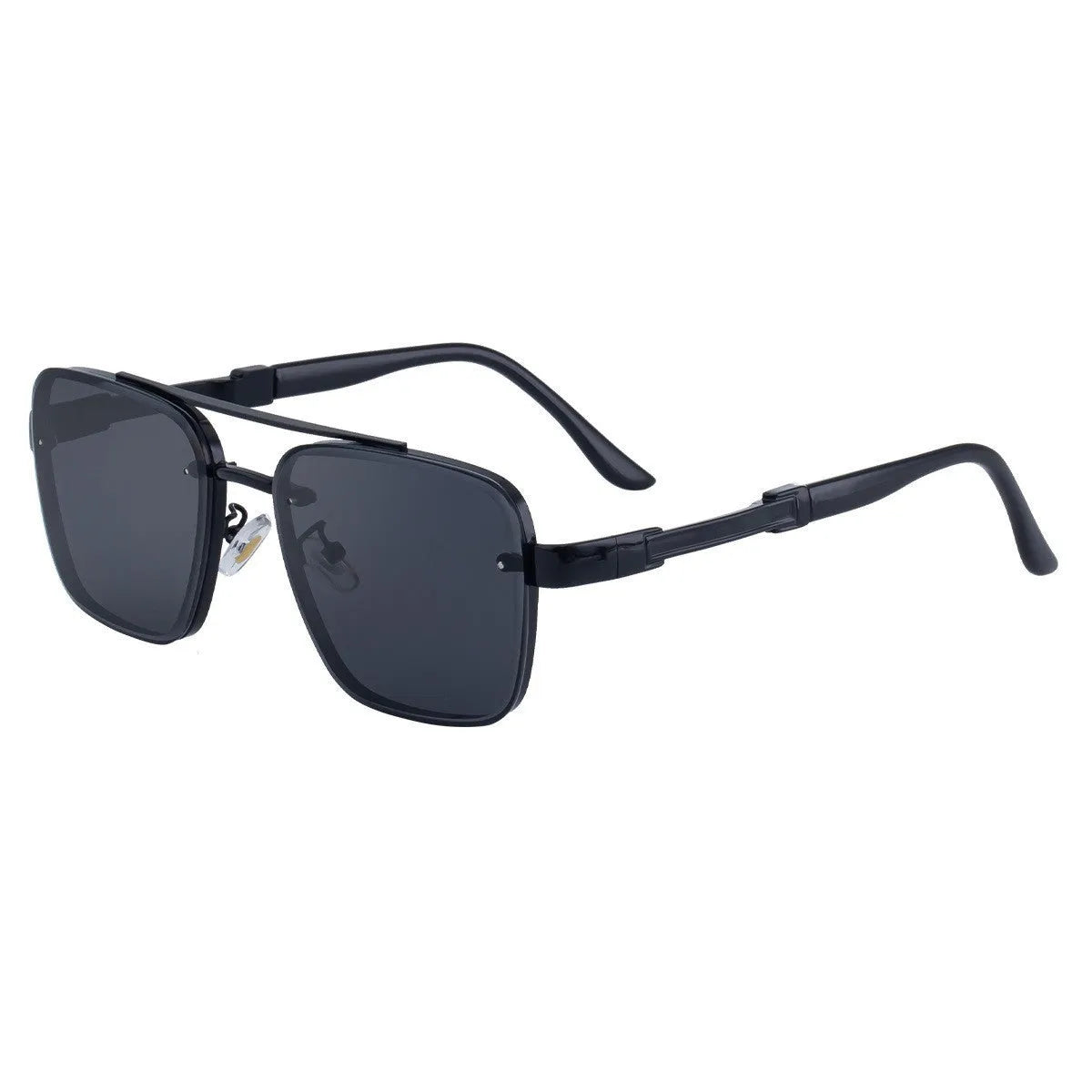 Men's vintage sunglasses with UV protection in retro colours including gradient blue and gold double grey