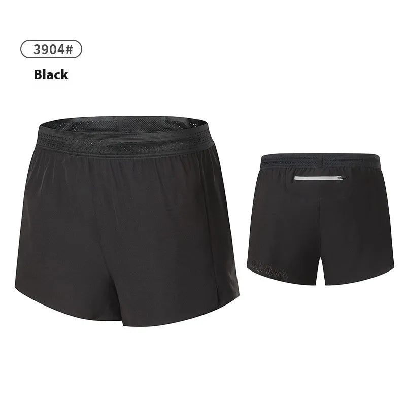 Men's solid colour polyester basketball shorts with low waist design on a neutral background.