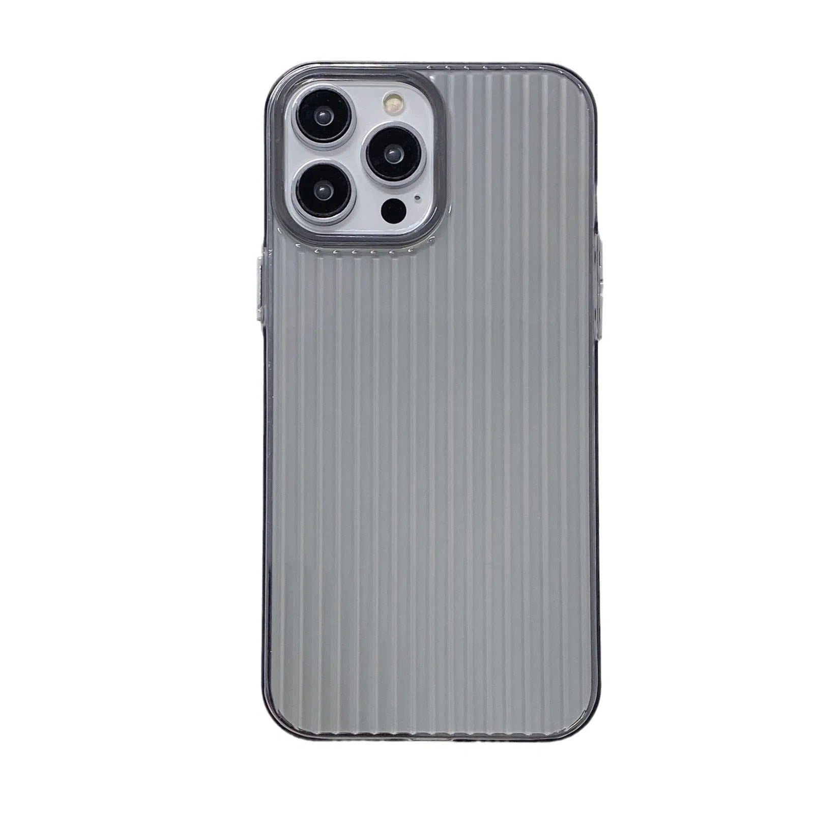 Ripple transparent phone soft case for iPhone 16 15 14 13 12 11 Pro Max Plus, anti-fingerprint, full coverage, black transparent
