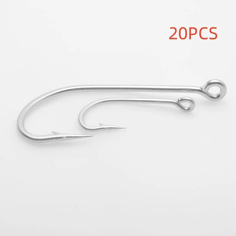 Stainless steel weever snakehead seahorse fishhooks for ocean boat fishing with alloy construction