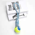 Cotton string dog toy for medium large dogs in red and white colours, approximately 38cm long.