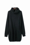 Acrylic imitation cashmere pullover sweater in apricot colour, showing loose slim fit and regular sleeves.