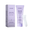 Ouhoe gentle body depilatory cream 100g tub with scraper for sensitive skin hair removal