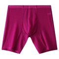 Men's transparent lace boxer shorts in a solid colour on a mid waist lengthened fit.