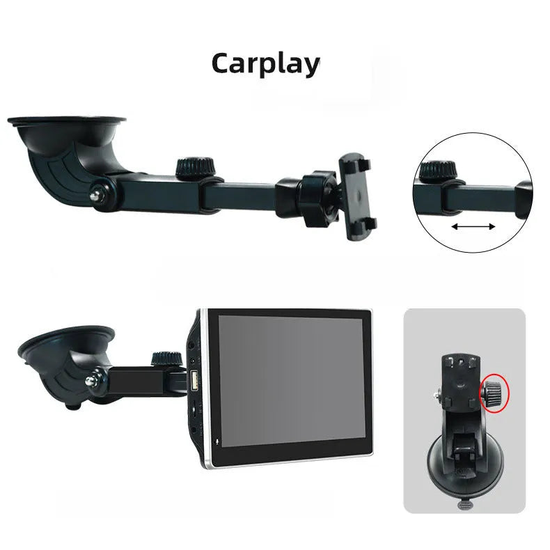 Convenient 7-inch LCD screen projector for plastic car dashboards with 12v power and AHD camera option