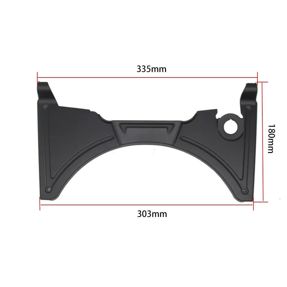 Black motorcycle cockpit fairing for BMW R1250GS and R1200GS LC adventure bikes