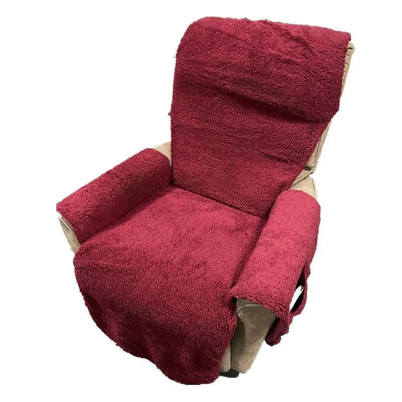 Polyester fibre sofa cushion slipcover shown in a lambswool colour, available in 55cm, 64cm and 71cm seat widths.