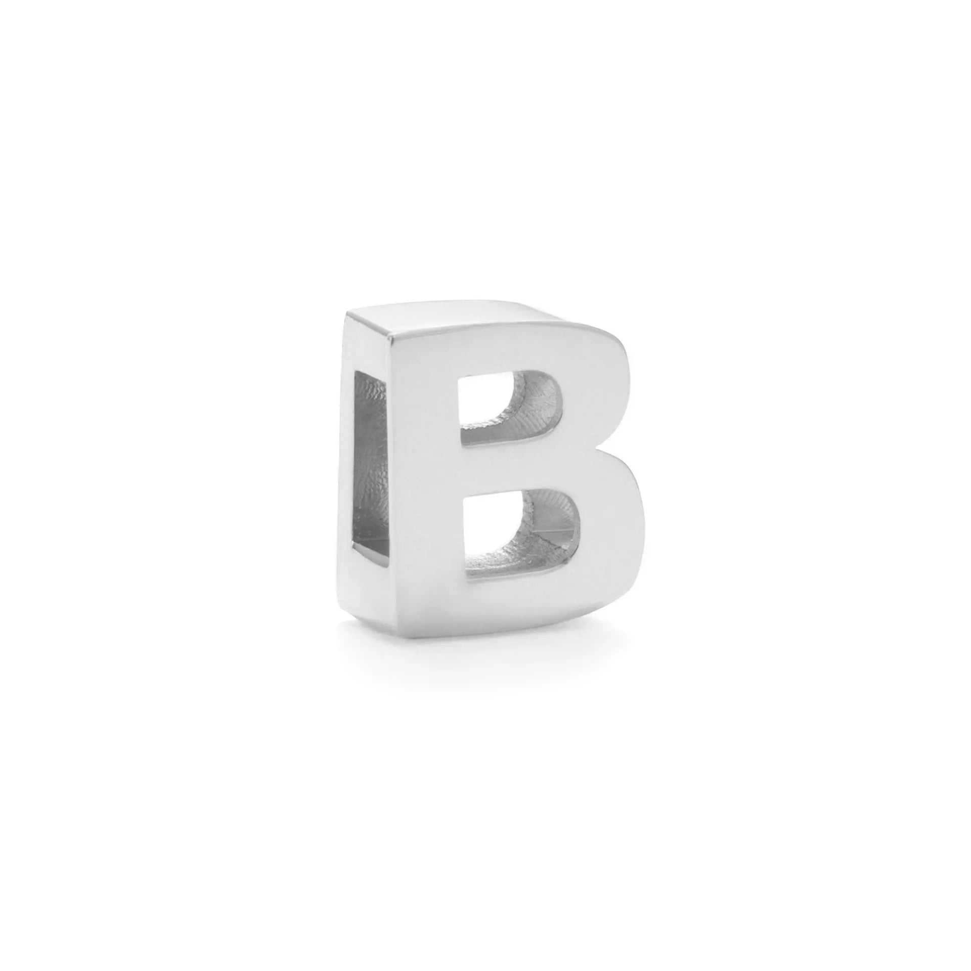 Gold and silver titanium steel initial number necklace with alphabet and number pendants on a 40.5cm chain.