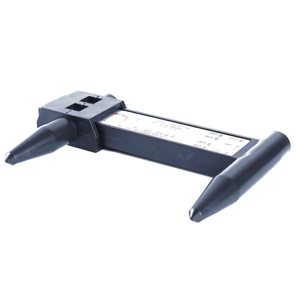 Electronic digital hole distance caliper tool showing digital readout and measuring jaws on a 180mm scale.
