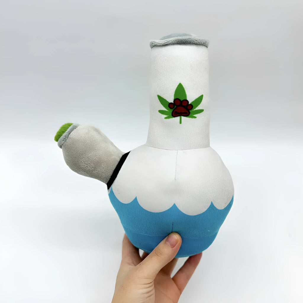 24cm dog squeaky kettle toy in plush bite-resistant fabric, playful kettle shape for fetch