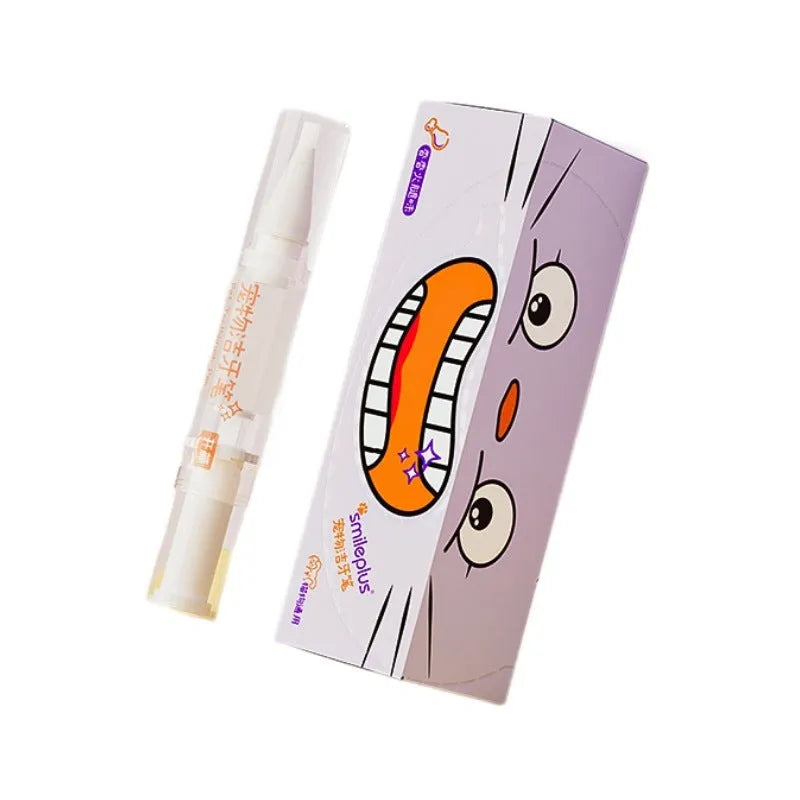 Pet toothbrush pen with whitening gel for dog and cat dental tartar cleaning