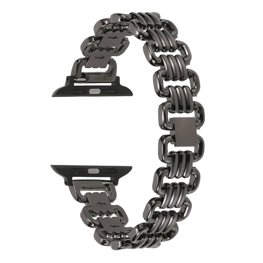 Alloy metal replacement bracelet for Apple Watch in silver colour