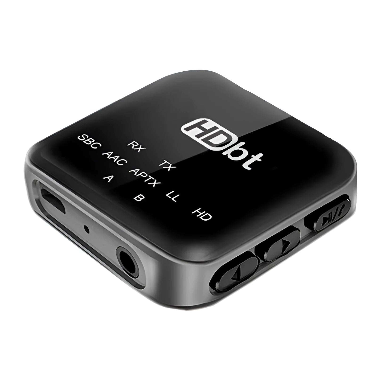 B20mini Bluetooth 5.0 lossless audio adapter transceiver with power display and stereo earphone for wireless use