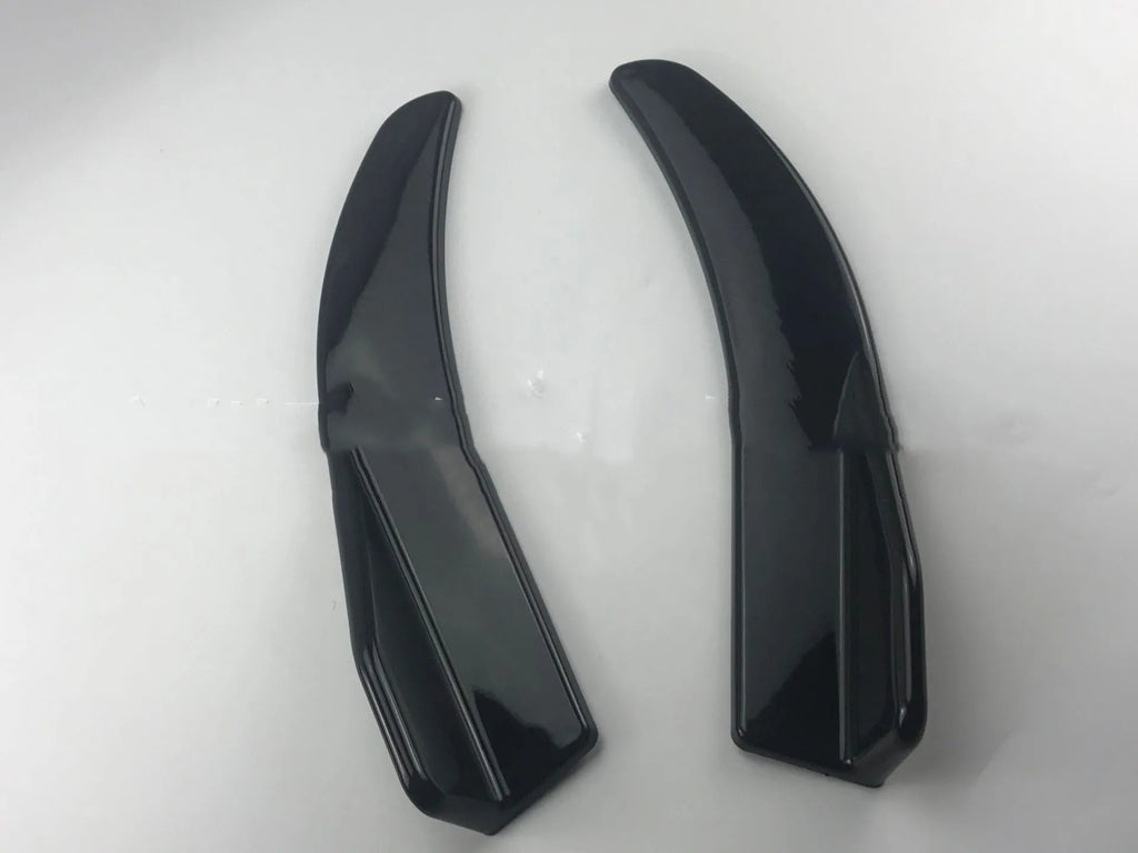 Car deflector lights for GM vehicles, 440mm ABS construction in bright black or carbon fibre finish