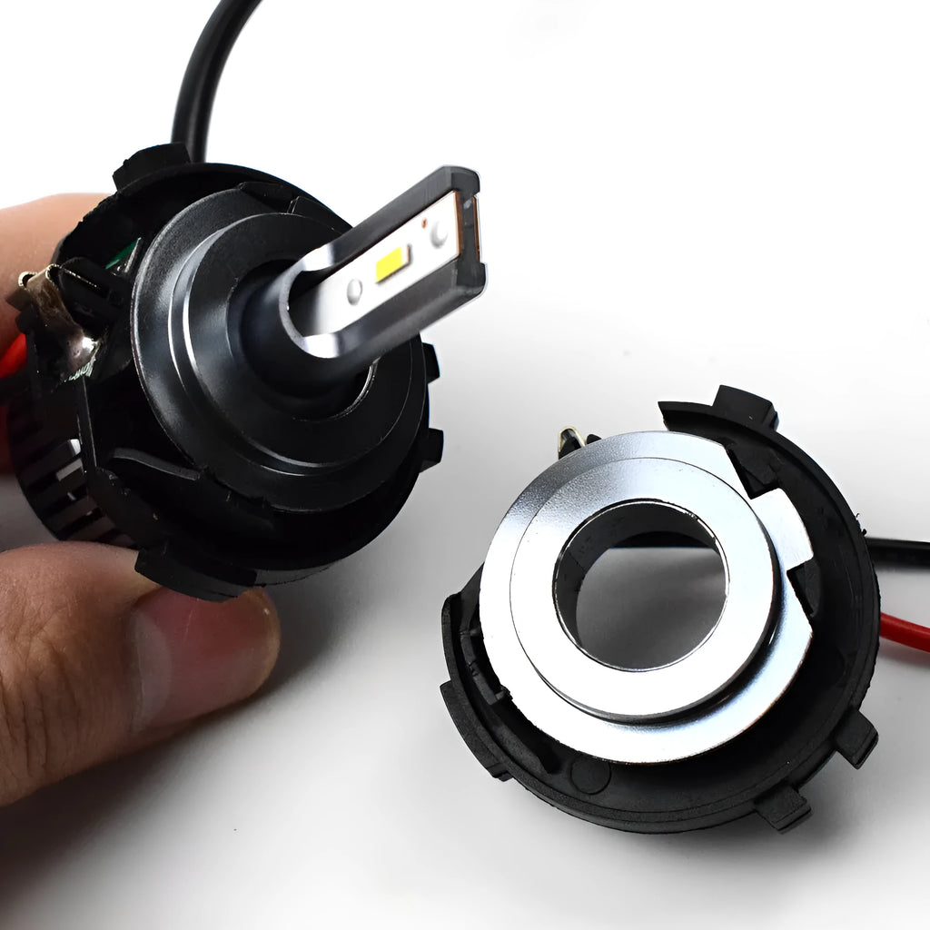 Black H7 LED headlight adapter bracket for Volkswagen car LED conversion kit