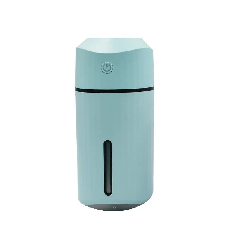 Mini car humidifier white columnar shape with USB cable 320mL