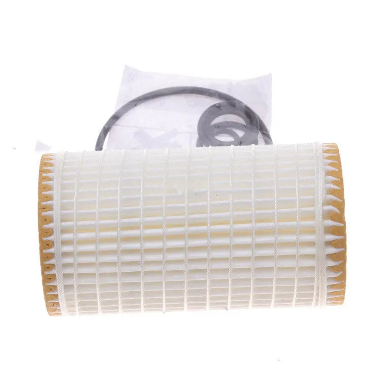 HU718 5X oil filter with polyester mesh and wire wound filter element showing 10mm connections