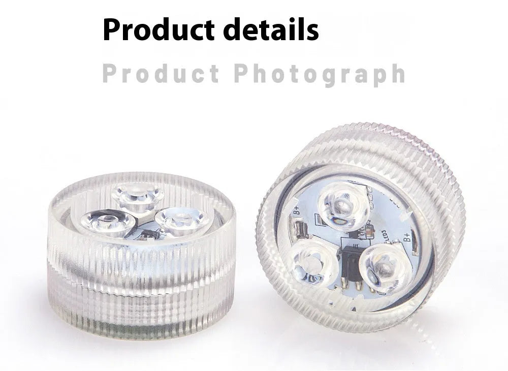 LED waterproof remote control fish tank diving light with plastic housing
