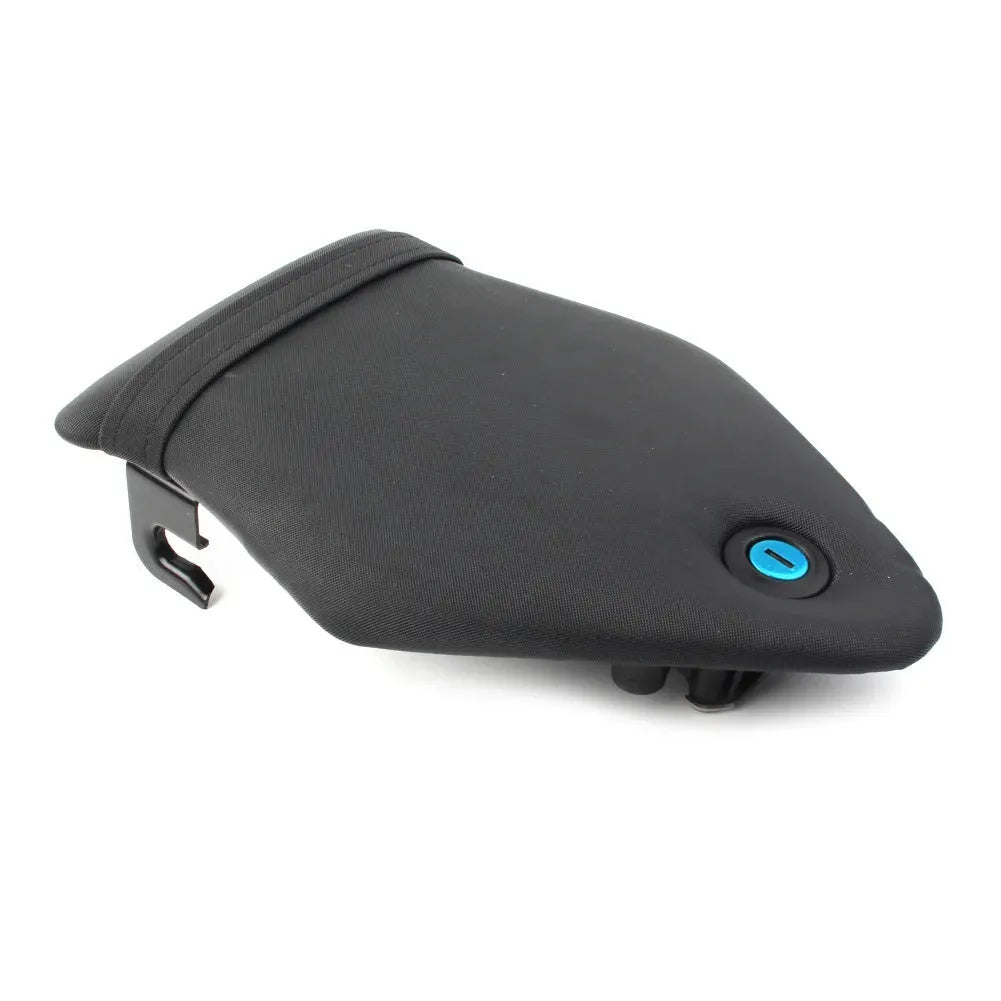 Black PU leather rear seat bag for BMW S1000RR with lock key and ABS base