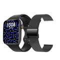 NEW Series 7 smart watch with NFC door access, black silicone strap, 1.9-inch TFT HD screen, IP68 water resistant