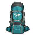 60L professional climbing backpack with bracket in black for hiking and off-road travel