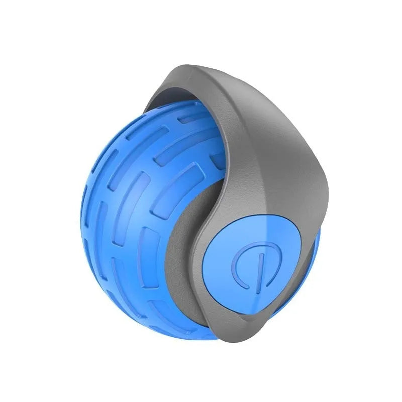 Smart interactive cat toy ball auto electric rolling ball with USB recharge in sapphire blue colour