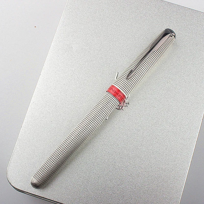 Stainless steel ball pen with 0.5mm tip in various colour options