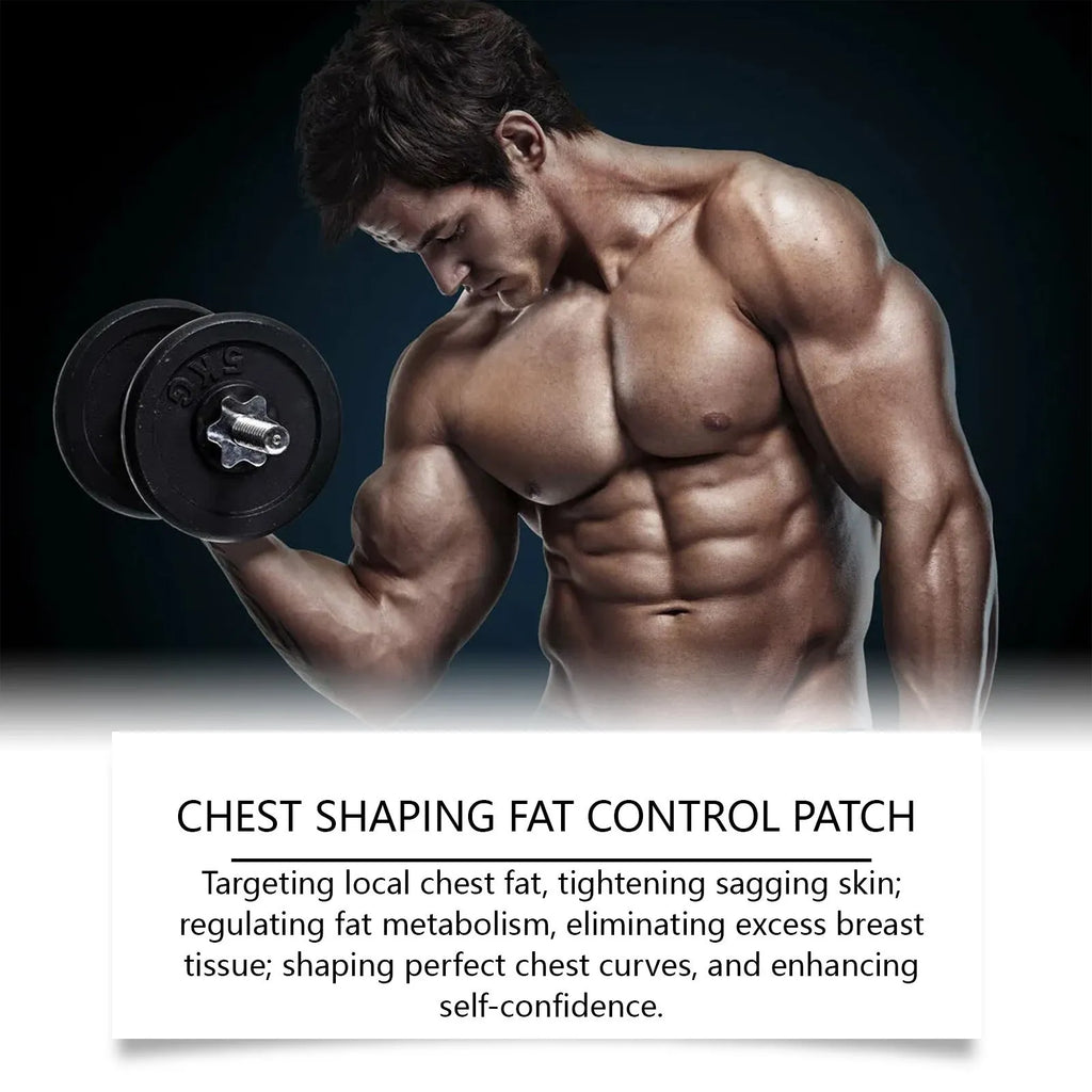 Men's Figure Control Patch Gentle Compact Body Shaping Patch with Mugwort Root Ginger Centella Asiatica for Targeted Use 4 Pieces Net Content