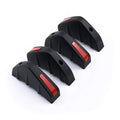 Black ABS triangle rear spoiler with carbon fibre pattern for general motors vehicles