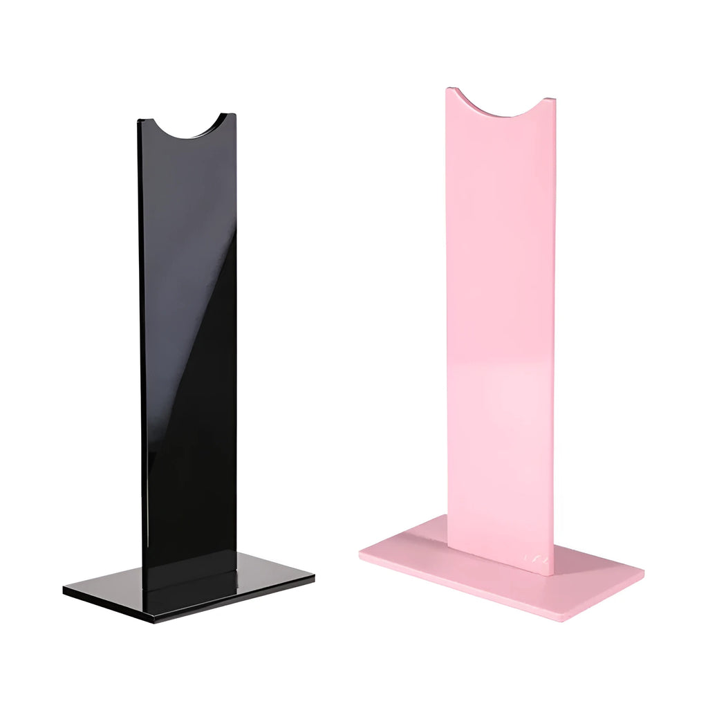 Detachable headphone stand with non-slip base in black colour showing headset storage